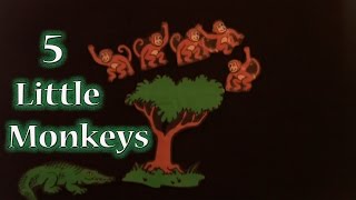 Five Little Monkeys Swinging in a Tree Nursery Rhyme Song [upl. by Goldi119]