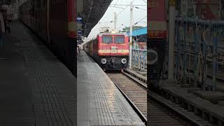 ✨ Beautiful arriving of WAP4 with Tricolour sticker 🚂🇮🇳🔥 shorts trendingshorts indianrailways [upl. by Lokcin]