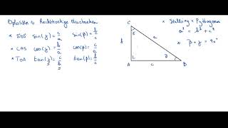 Goniometrie  Basis oplossen van rechthoekige driehoeken 3e middelbaar [upl. by Juanita]