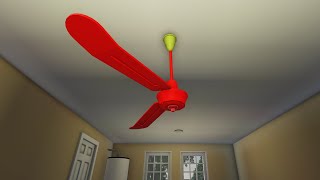 New Suburban Wobbly Ceiling Fan Invention  Roblox Ceiling Fans [upl. by Hgielram]