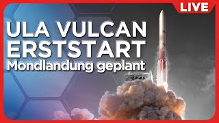 Live Raketenstart ULA Vulcan Centaur Erstflug mit privatem Peregrine Mondlander [upl. by Leamsi966]