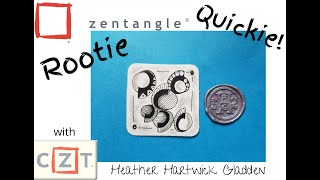 Rootie  Zentangle® Quickie [upl. by Celle47]