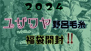 2024 ユザワヤ福袋購入品✨野呂毛糸 [upl. by Gibb]