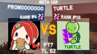 TETRIO  Promooooooo Rank 4 vs Turtle Rank 10  TETRIO High Level Replays [upl. by Fatsug]