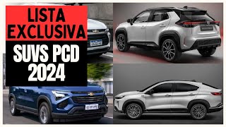 9 SUV PCD DISPONÍVEIS COM TODAS AS ISENÇÕES PARA 2024 [upl. by Felton]