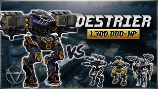 WR 🔥 Destrier UE w 1300000 HP Fights TITANS – Mk3 Gameplay  War Robots [upl. by Inaffets264]