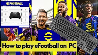 How to play eFootball 2023 on PC with KEYBOARD  eFootball 2023 Keyboard Controls [upl. by Witha667]