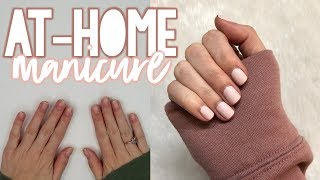 ATHOME MANICURE TUTORIAL  Sarah Brithinee [upl. by Cirek]