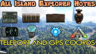 All Island Explorer Note locations in Ark Survival Evolved [upl. by Noreen748]