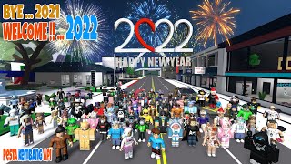 Malam Tahun Baru 2022 Pesta Kembang Api di Brookhaven Bersama Youtubers  Roblox Animasi [upl. by Shirlee]