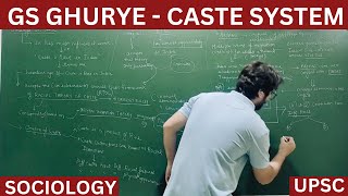 Lec 03 GS Ghurye  Caste System sociology gsghurye caste upsc net jrf [upl. by Yr957]