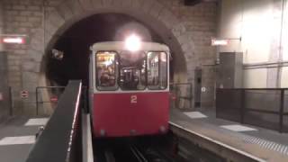 Funiculaire de Fourvière F2  Marches des 2 cabines [upl. by Hamnet792]