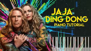 Eurovision Song Contest  Jaja Ding Dong  Piano Tutorial [upl. by Lorn]