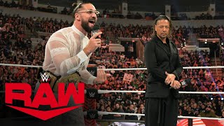 Nakamura gets World Title Match and another Kinshasa on Rollins Raw highlights Aug 14 2023 [upl. by Nioe]