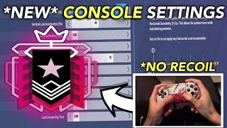 BEST ADVANCED CONTROLLER SETTINGS TO USE FOR NO RECOIL AIM PS5XBOX  Rainbow Six Siege [upl. by Parsifal]