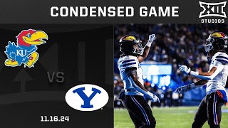 Kansas vs BYU Condensed Game  2024 Big 12 Football [upl. by Yartnod]