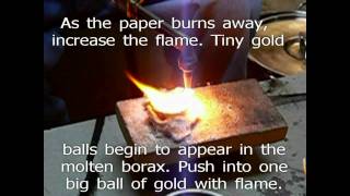 Gold Refining Recover Gold From a Filter Paper [upl. by Notgnihsaw]