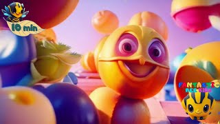 The Mesmerizing Journey of Oranges and Lemons  10 Min Loop 🎵🎉 [upl. by Esened]