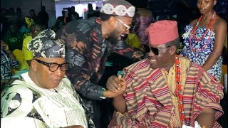 See How Dbanj Honour Oga Bello Taiwo Hassan Ogogo And Jide Kosoko At Premiere Of Anikulapo Rise [upl. by Odell]