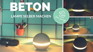 Betonlampe selber bauen  Lampe aus Beton  DIY Deko  KreativBeton  Lampe selber machen  How to [upl. by Benioff224]