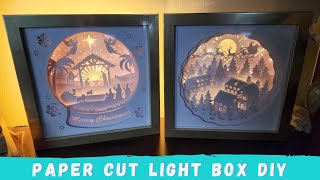 How to Make Paper Cut Light Box that Lights Up [upl. by Garfinkel271]