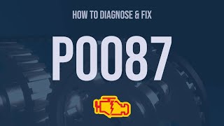 How to Diagnose and Fix P0087 Engine Code  OBD II Trouble Code Explain [upl. by Reinhold864]