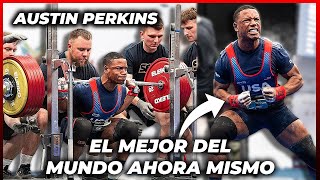 EL MEJOR POWERLIFTER NATURAL 🧬 a día de hoy Austin Perkins 24 años [upl. by Acnaib323]