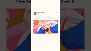 Gohan break Dabura’s sword ☠️ goku dragonball dabura ytshorts shorts gohan [upl. by Aerdied]