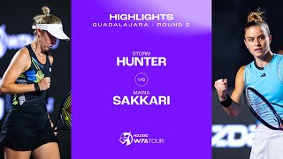 Storm Hunter vs Maria Sakkari  2023 Guadalajara Round 2  WTA Match Highlights [upl. by Charmion]