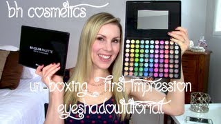 UNBOXING BH Cosmetics 88 Color Palettes  Eyeshadow Tutorial Review amp Swatches [upl. by Garlinda]