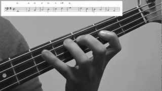 Bass Scales Lesson G Major Exercise  How to play for Beginners [upl. by Ehrsam253]