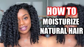 Moisturize Natural Hair with the LCO or LOC Method [upl. by Sutit]