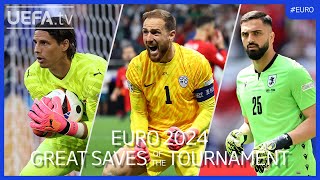 EURO 2024 Great Saves of the Tournament  Sommer Oblak Mamardashvili [upl. by Jessamine]