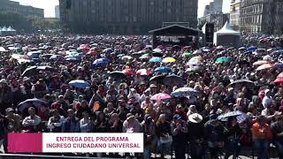 Entrega del Programa Ingreso Ciudadano Universal [upl. by Dinsmore]