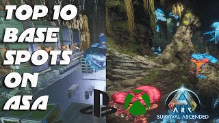 Best Ark Ascended Base Spots  TOP 10 BASE LOCATIONS FOR PVP [upl. by Htebarual]