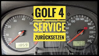 Golf 4 Service zurücksetzen Reset the service on a Golf 4 [upl. by Asa485]