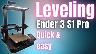 Ender 3 S1 Pro Automatic Bed Leveling In 3 Simple Steps [upl. by Benito941]