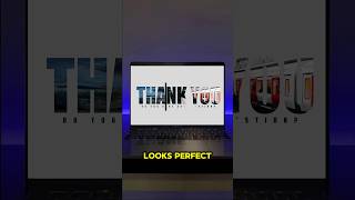 Thank You Slide In PowerPoint  Motion Slide Presentation shorts powerpoint ppt [upl. by Rehpotsirhc490]