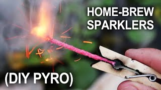 Making Sparklers  Improvised HandHeld Fireworks [upl. by Araldo891]