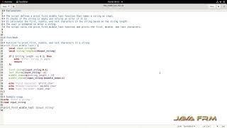 How to find and print first middle and last character of string using linux shell script  RHEL 9 [upl. by Nevile854]