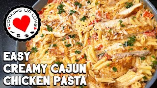 Cajun Chicken Alfredo Pasta  Creamy Cajun Chicken Pasta Recipe [upl. by Adniles982]