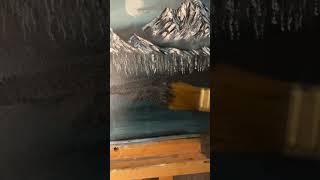 Using the Bob Ross 1 inch landscape brush￼ beginner bobross tipsandtricks [upl. by Maudie979]