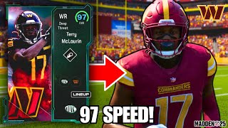 97 SPEED LTD TERRY MCLAURIN IS CRAZY  WASHINGTON COMMANDERS THEME TEAM  MADDEN 25 [upl. by Kehr433]