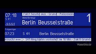 Blechelse S Bahn Berlin Ansagen Heldelberger Platz fällt heute aus Ringbahn [upl. by Nerha]