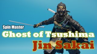 Spin Master Playstation Ghost of Tsushima Jin Sakai 112 Action Figure Unbox Review [upl. by Quartet]