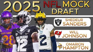 2025 NFL MOCK DRAFT  4 FIRST ROUND QBS [upl. by Amena371]