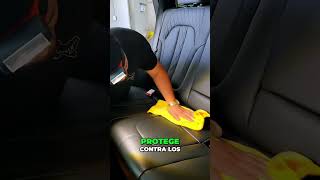 Protege tus Asientos de Piel con Cerámico ¡Evita Manchas y Derrames autodetailing automobile [upl. by Grady]