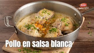 Pollo en salsa blanca con vegetales mixtos [upl. by Nairred]