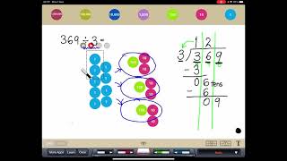 Long Division  Type 1 No Regrouping No Remainders 369÷3 [upl. by Dabbs]