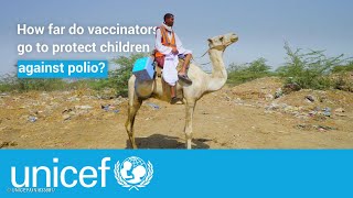 Health worker treks up to 72 hours to vaccinate children  UNICEF [upl. by Eiramnna]